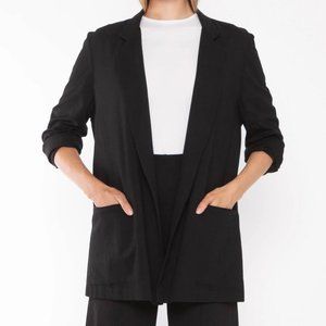 Ripley Rader Black Ponte Knit Oversized Blazer Size 2(S)- Never Worn
